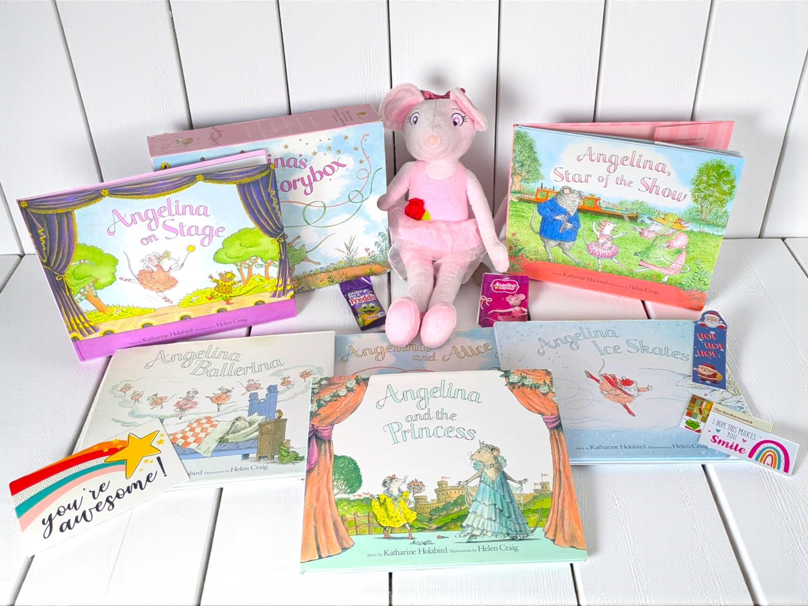 Angelina Ballerina Book Box & Plush Gift Set, Classic Children's