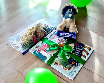 Kit Livro de Dinossauros: Conjunto de Presente Infantil com Dinossauros de Brinquedo