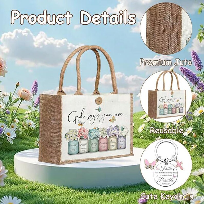Christian Gift Set for Women | Faith Journal, Scripture Mug, Inspirational Tote Bag, Reading Care Package Gift Box, Optional Mystery Book image 8