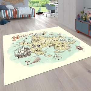 Fantastischer Teppich, Karte Dekor, Fantastische Karten, Kinderzimmer Teppich, Kinderzimmer Teppich, Kinder Karte, Magic Maps, Kinder Spielmatte, Bereich Teppich, Film Teppich