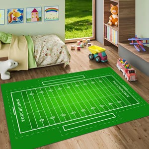 American Football Rug, Football Coart Rug, Gift For Him, Sports Rug, Boy Room Rug, Home Decor Rug, Area Rug, Modern Rugs, Kids Room Rug