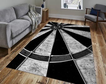 Dartboard Round Rug: Game Room Sports Decor - Etsy
