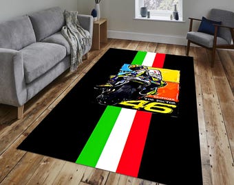 MotoGP Rug,Motorcycle Rug,Racing Motorcycle Rug,Garage Rug,Popular Rug,Cool Rugs,Biker Rug,Area Rugs,Home Decor,Teen Room Rug,Gift for Him
