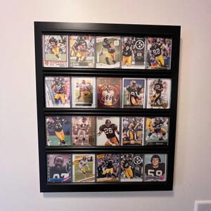 Pittsburgh Steelers Sports Card Wall Display