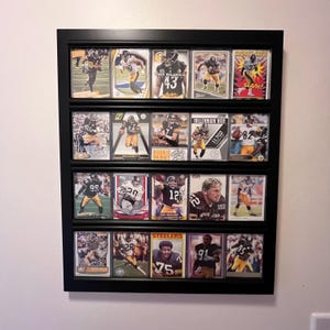 Pittsburgh Steelers Sports Card Wall Display
