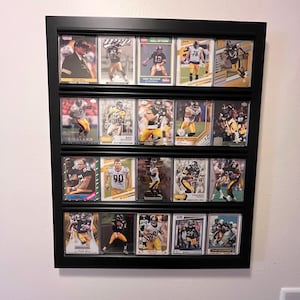 Pittsburgh Steelers Sports Card Wall Display