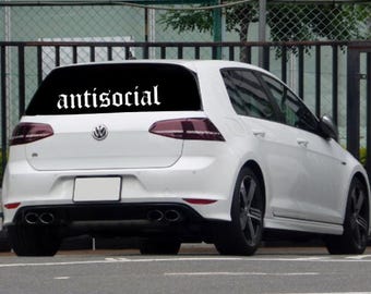 Antisocial sticker