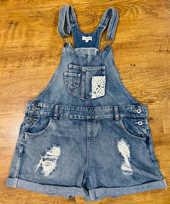 Guess overall shorts hotsell
