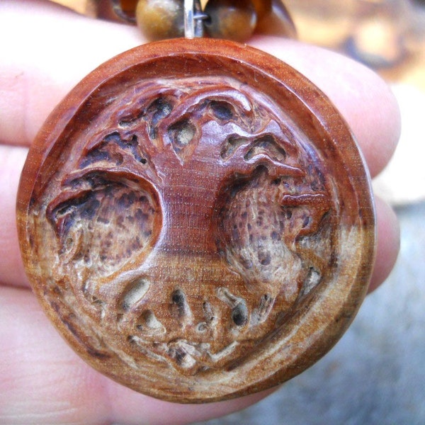 Tree of Life Celtic Knot Handcarved Necklace