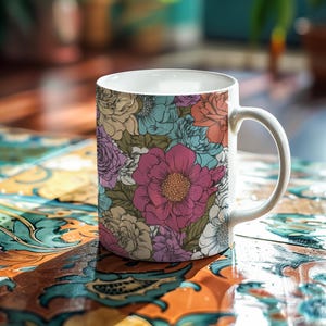 Floral Ceramic Mug