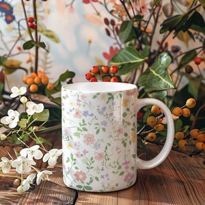 Floral Ceramic Mug