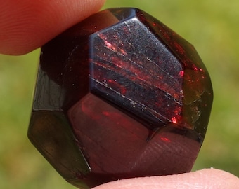 polished garnet
