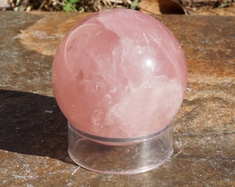7pcs 270g Natural Clear rose pink crystal ball Magic Quartz Sphere reiki healing