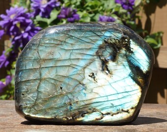 Labradorite  #7 ~  Large High Quality Polished Genuine Labradorite ~ 2.75 " x 3.5" x 1.75" ~ 1 Pound, 4.2 Oz ~ Healing Stone ~ Free Shipping