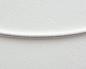 24 inch or 30 inch Sterling Silver 1.2 mm (Thin) Snake Chain ~ Silver Chain, Snake Chain, Sterling Silver, Long Chain, Plain Chain