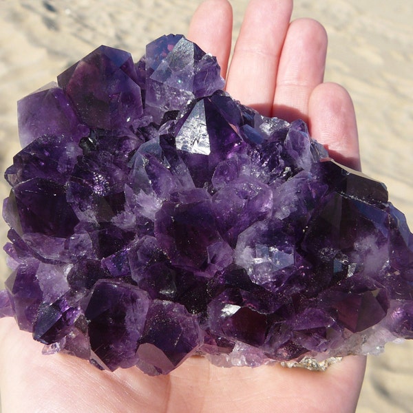 Uruguayan Amethyst Cluster #1 ~ High Quality Natural Amethyst, Crystal Healing, Reiki, Metaphysical, Genuine Amethyst, February Birthstone