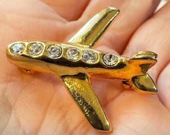 Vintage 14k Miniature WWII Single Propeller Plane Pin Brooch - Etsy