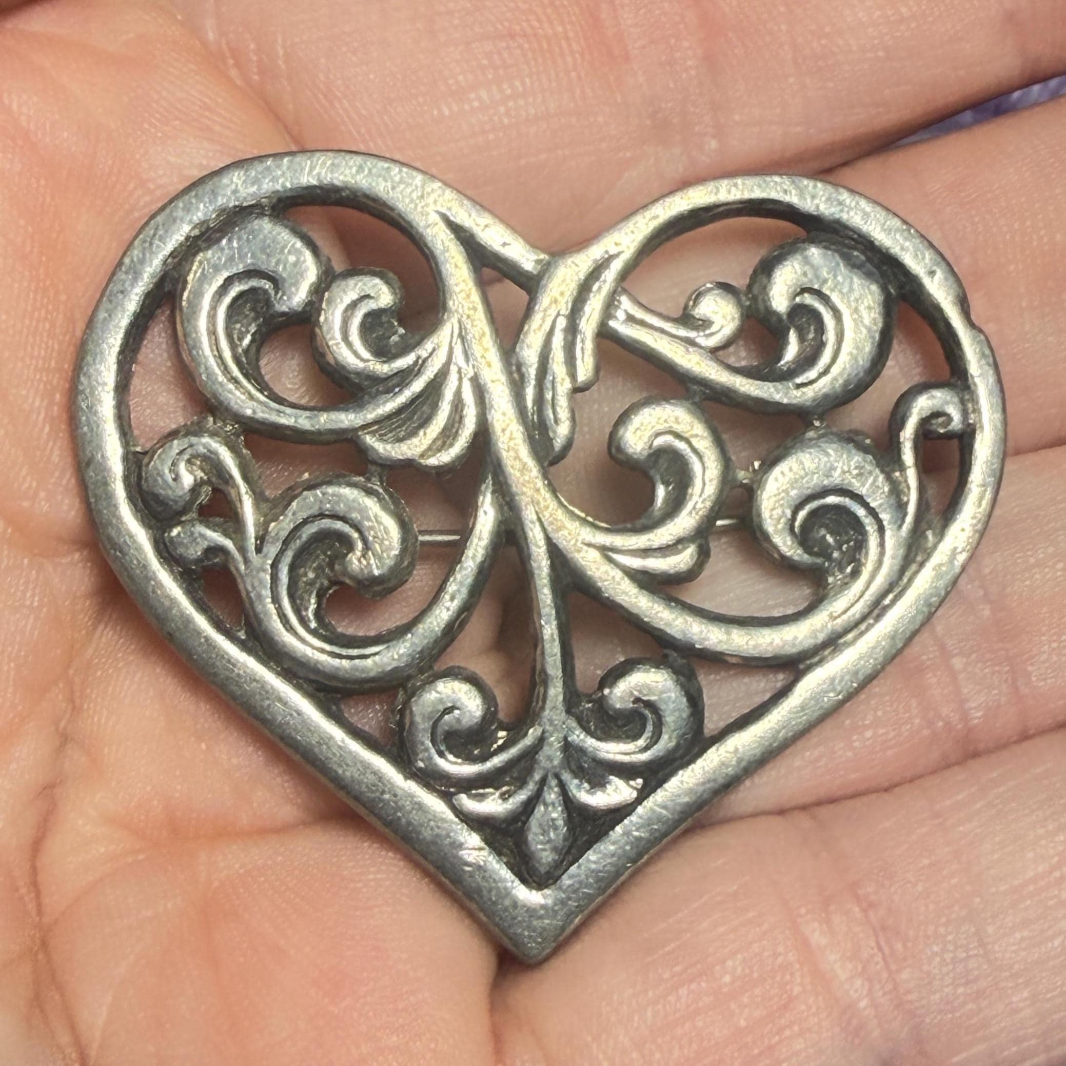 Vintage Silver Brooch Scandinavian - Etsy