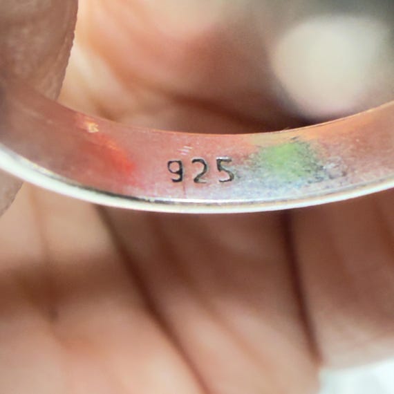 Ruby Zoisite Pendant and Ring Set Green Pink Ston… - image 7