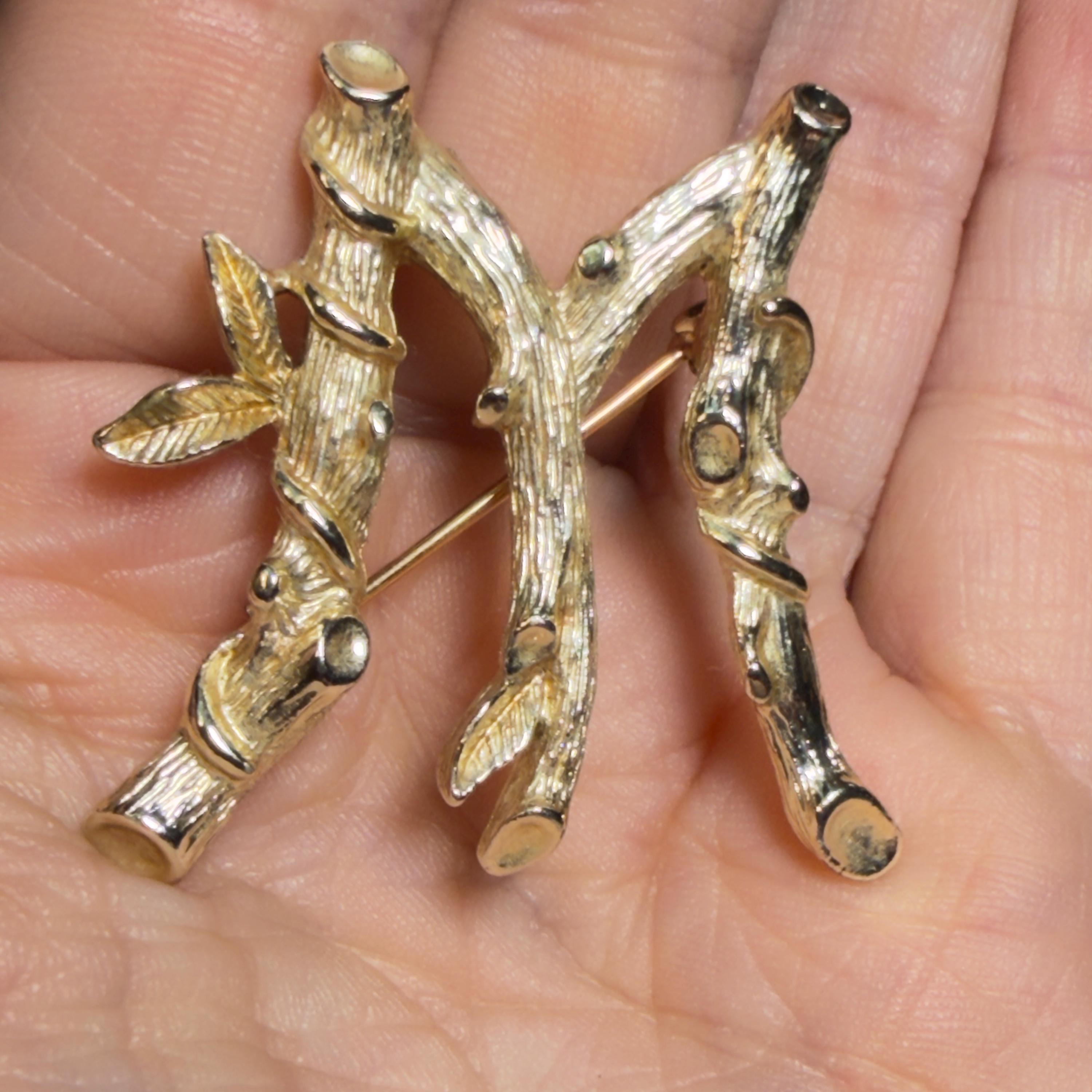Sarah Coventry M Brooch - Etsy