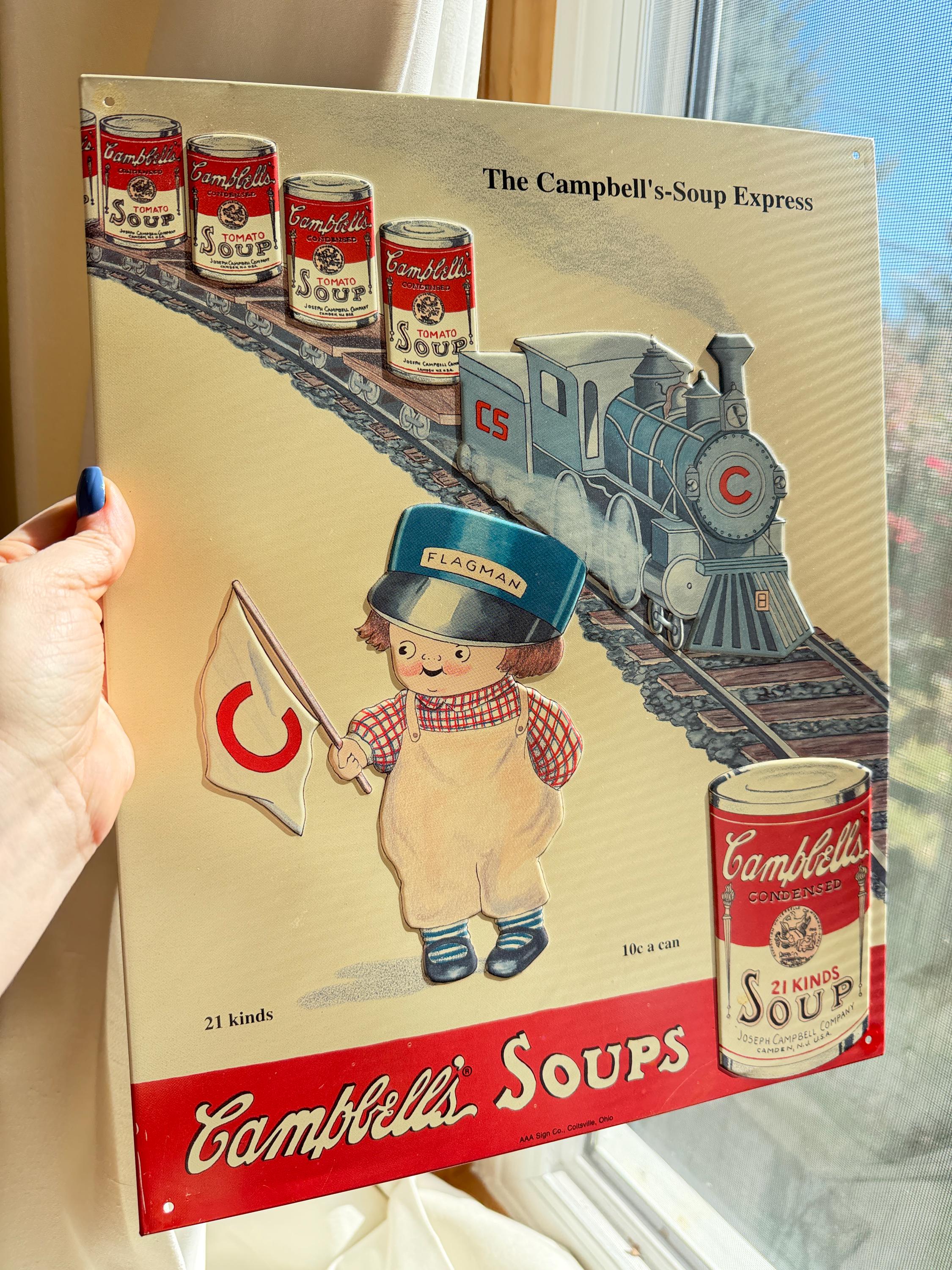 Campbell's エナメル広告看板 Campbell Sign Vintage - Etsy
