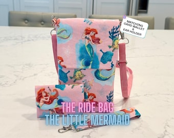 Bolso bandolera de La Sirenita – Bolso cruzado de Ariel Park, bolso de viaje de algodón hecho a mano