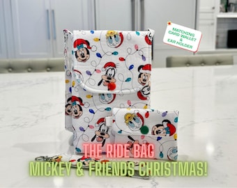 Mickey Friends Christmas Ride Bag – Cotton Crossbody Park Purse