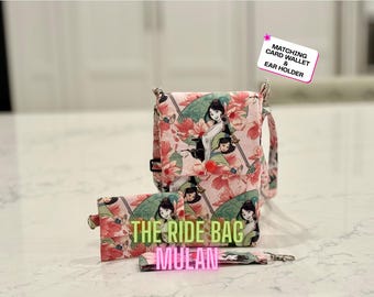 Mulan Ride Bag – Cotton Crossbody Park Purse, Phone Wallet Holder