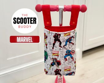 Superhero Scooter Bag – Kids Handlebar Toy Storage