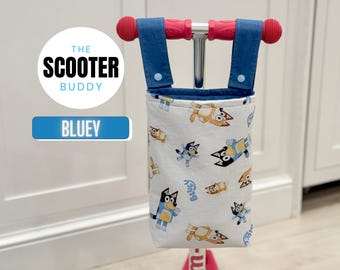 Bluey Scooter Bag - Handmade Handlebar Storage for Kids