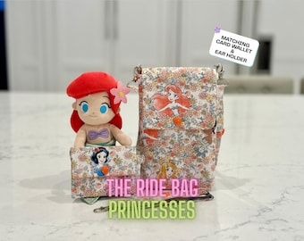 Disney Crossbody Ride Bag – PRINCESSES - Hands-Free Park and Everyday Bag, Phone and Wallet, Travel Purse, Gift for Disney Lovers and Moms