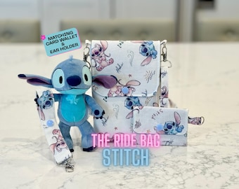 Stitch Ride Bag – Cotton Crossbody Park Purse, Phone Wallet Holder