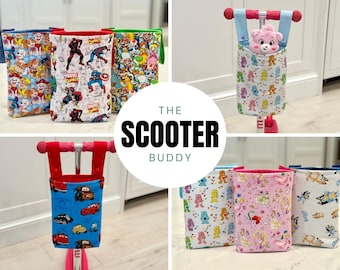 Handmade Kids Scooter Bag – Handlebar Toy & Storage