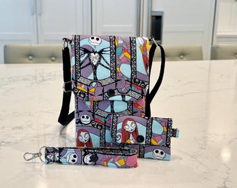Disney Crossbody Ride Bag – NIGHTMARE BEFORE CHRISTMAS - Hands-Free Park and Everyday Bag, Phone and Wallet, Gift for Disney Lovers and Moms