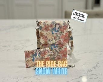 Snow White Ride Bag – Cotton Crossbody Purse for Park and Everyday Use