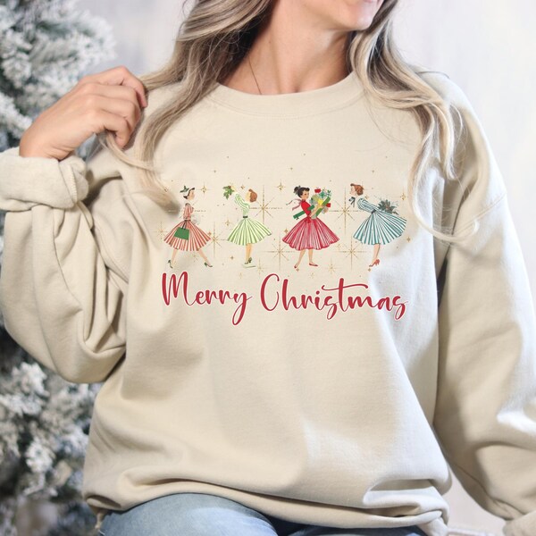 Jersey Navideño Para Mujer - Manga Larga, Escote En V, Estampado Elegante De Reno, Perfecto Para Fiestas