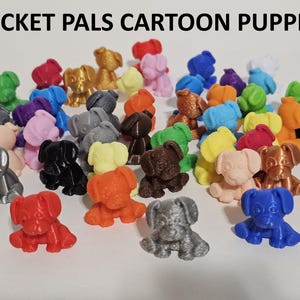 Pocket Pals Cartoon Welpen! 3D gedruckte Cartoon Welpen Statue, Cartoon Hund Statue, Cartoon Hund Miniatur, Cartoon Welpen Miniatur, Welpe, Hund