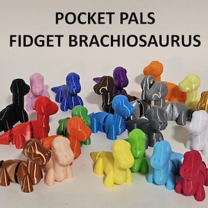 Braquiosaurio de bolsillo: ¡Braquiosaurio! Braquiosaurio impreso en 3D, Tortuga de juguete, Juguete impreso en 3D, Juguete antiestrés impreso en 3D, Braquiosaurio