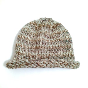 20 Colors Roll Brim Beanie Chunky Knit Hat Handmade Made to Order image 9