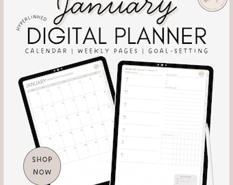 January Digital Planner 2026