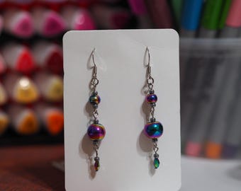 Boucles d'oreilles uniques fabriquées à la main - Bijoux tendance légers - Pendentifs bohèmes artisanaux