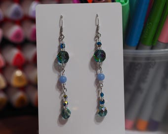 Unique Handcrafted Beaded Earrings - Lightweight Statement Jewelry - Artisan Boho Dangles