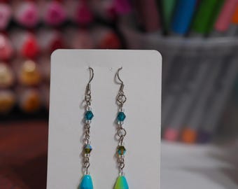 Unique Handcrafted Beaded Earrings - Lightweight Statement Jewelry - Artisan Boho Dangles