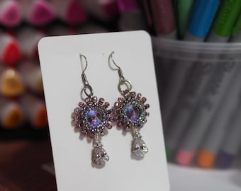 Unique Handcrafted Beaded Earrings - Lightweight Statement Jewelry - Artisan Boho Dangles