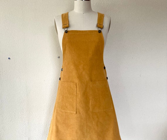 Mustard corduroy hotsell overall dress