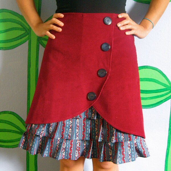 American Beauty ruffle front skirt Sz 2