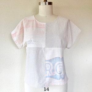 Sz M Feedsack patchwork tee 画像 1