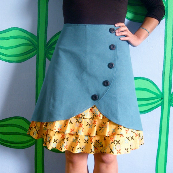 RESERVED FOR JESSI What's Up Buttercup ruffle front skirt