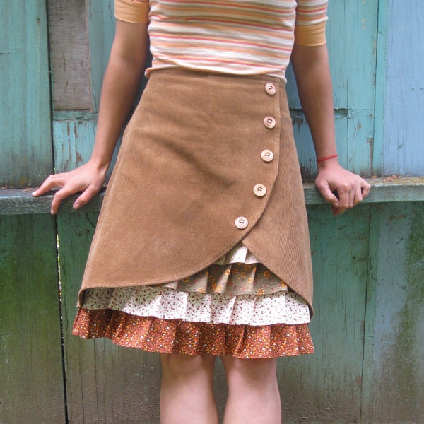 Against The Grain ruffle front skirt Sz 6