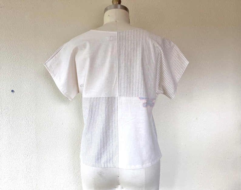 Sz M Feedsack patchwork tee 画像 2